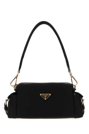 Black canvas shoulder bag Black PRADA (1BH232VNOORDLN)