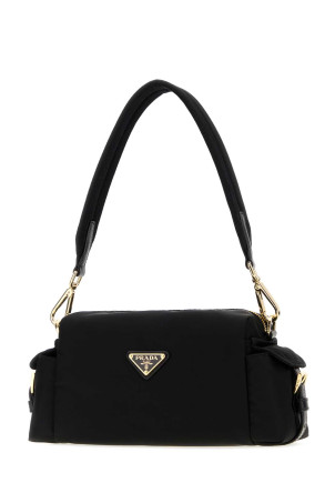 Black canvas shoulder bag Black PRADA (1BH232VNOORDLN)