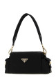 Black canvas shoulder bag Black PRADA (1BH232VNOORDLN)