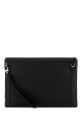 Black leather clutch MONTBLANC (221688)