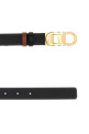 Black leather reversible belt SALVATORE FERRAGAMO (230294780407)