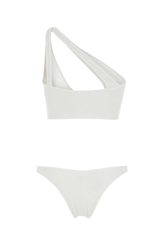 White stretch nylon bikini THE ATTICO (233WBB64PA16)