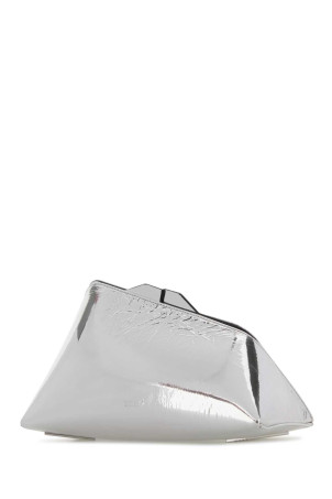 Silver leather 8.30 PM clutch THE ATTICO (241WAH00001LBT070AA)