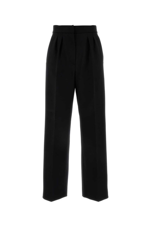 Black stretch wool Verbano pant Blue MAX MARA (2421136062600)