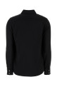 Black stretch satin Baden shirt Green MM STUDIO (2426116022600)