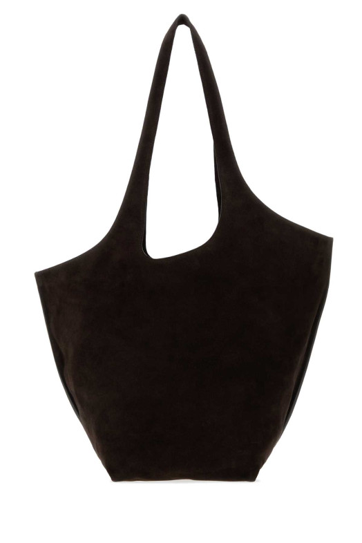 Dark brown suede large Le Scoop shopping bag THE ATTICO (260WAH00066LBT007AA)