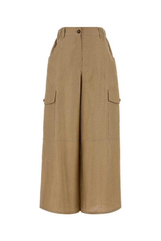 Beige linen Finale cargo pant WEEKEND (2615131033600)