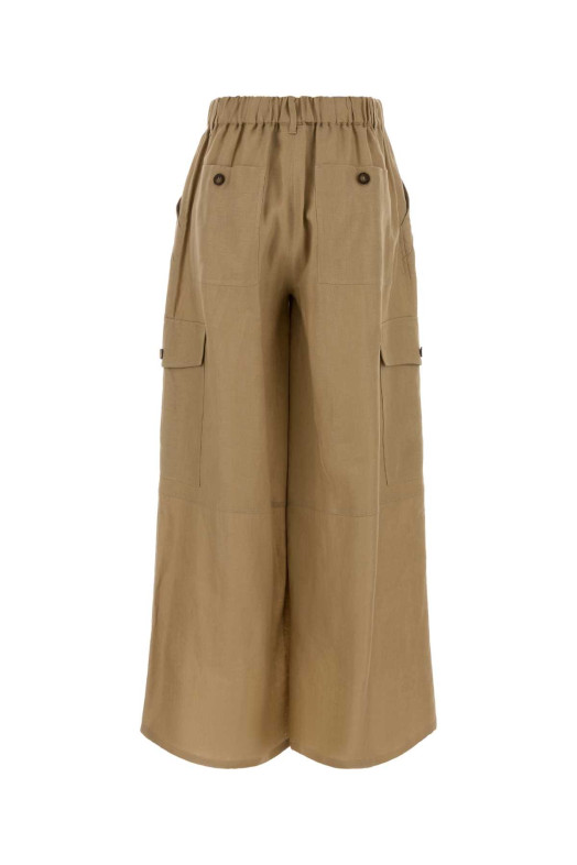Beige linen Finale cargo pant WEEKEND (2615131033600)