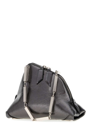 Slate leather La Scala handbag THE ATTICO (261WAH00065LBT070AA)