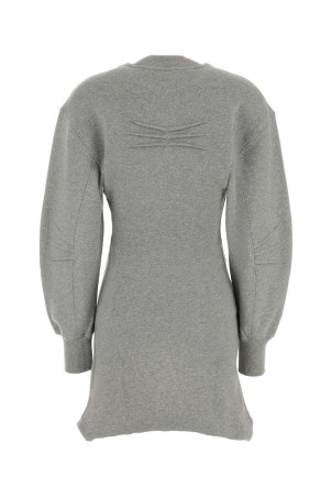 Melange grey cotton sweatshirt dress THE ATTICO (261WCA00522JJF003AA)