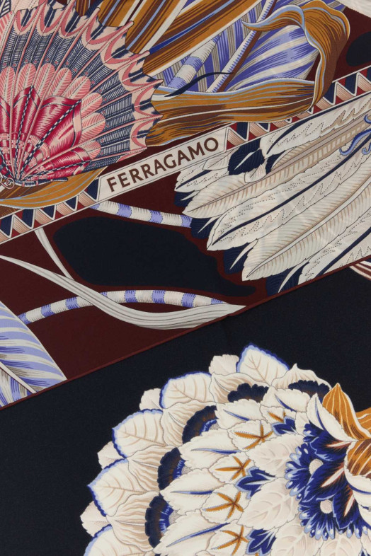Printed silk foulard SALVATORE FERRAGAMO (310216787766)