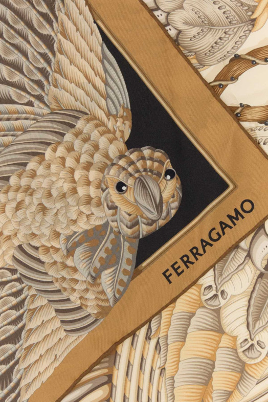 Printed silk foulard SALVATORE FERRAGAMO (310243795118)