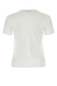 White cotton t-shirt set Black PRADA (35570S11211CD)