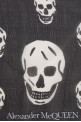 Printed silk foulard Black and white ALEXANDER MCQUEEN (5577173052Q)