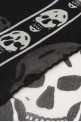 Printed silk foulard Black and white ALEXANDER MCQUEEN (5577173052Q)