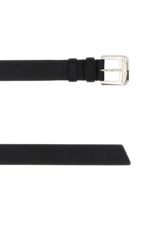 Black leather belt MIU MIU (5CC545EFX)
