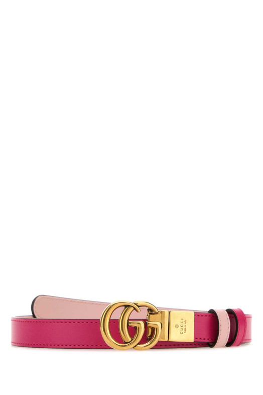 Fuchsia leather GG Marmont reversible blend GUCCI (6594180YATC)