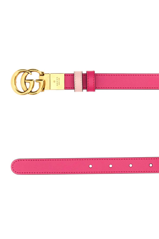 Fuchsia leather GG Marmont reversible blend GUCCI (6594180YATC)