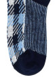 Embroidered stretch cotton socks Blue PRADA (66557SOOO15C4)