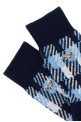 Embroidered stretch cotton socks Blue PRADA (66557SOOO15C4)