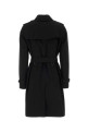 Black gabardine trench coat Black BURBERRY (8117242)