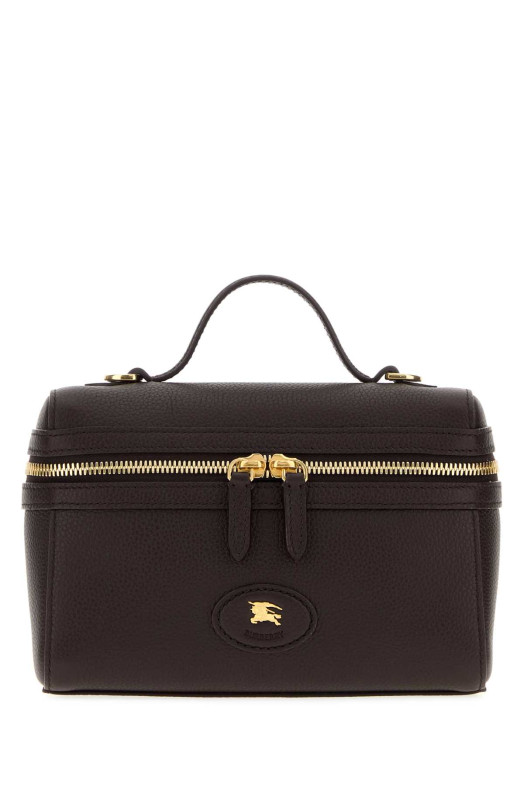 Dark brown leather Bloomsbury handbag BURBERRY (8123400)