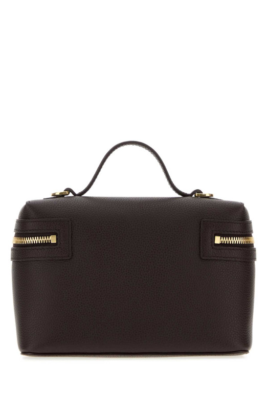 Dark brown leather Bloomsbury handbag BURBERRY (8123400)