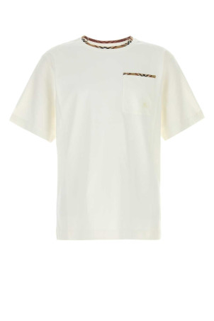 White cotton t-shirt BURBERRY (8127629)