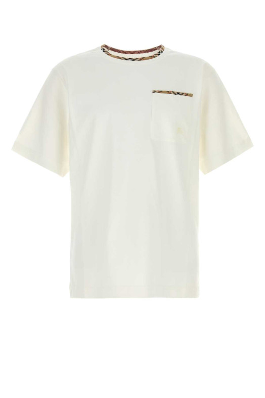 White cotton t-shirt BURBERRY (8127629)