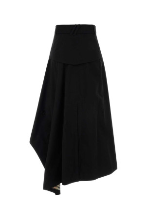 Black gabardine skirt Black BURBERRY (8129543)