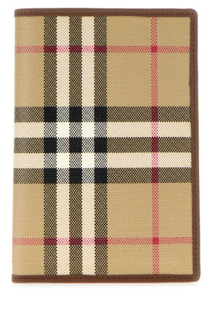 Printed canvas passport holder Multicolor BURBERRY (8129766)