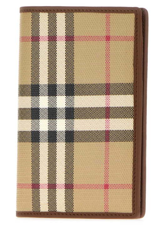 Printed canvas passport holder Multicolor BURBERRY (8129766)