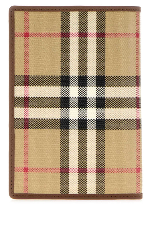 Printed canvas passport holder Multicolor BURBERRY (8129766)