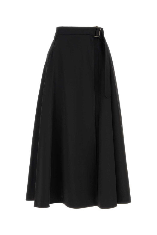 Black twill skirt Black BURBERRY (8130247)