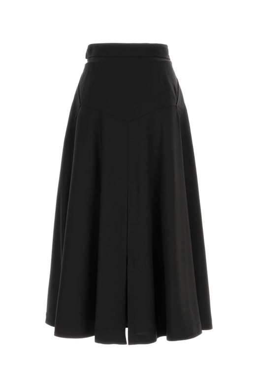 Black twill skirt Black BURBERRY (8130247)
