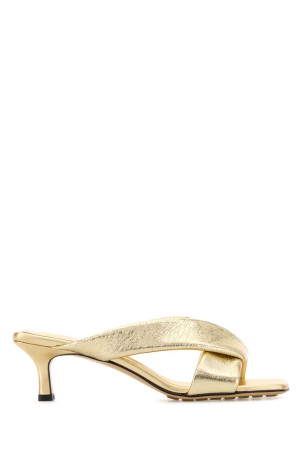 Gold leather Niva mules BOTTEGA VENETA (837834V5WD0)