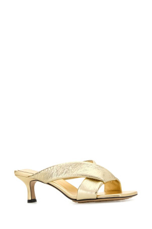 Gold leather Niva mules BOTTEGA VENETA (837834V5WD0)