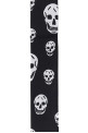 Printed silk foulard Black and white ALEXANDER MCQUEEN (8575533001Q)