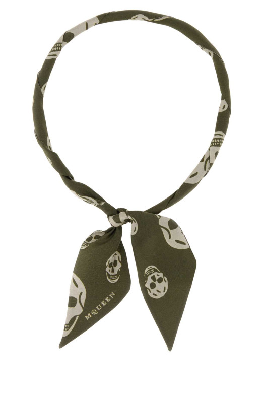 Printed silk foulard ALEXANDER MCQUEEN (8575533001Q)