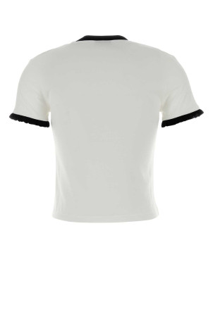 White cotton t-shirt GUCCI (865051XJHT3)