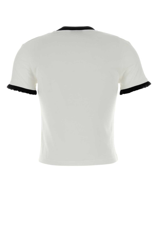White cotton t-shirt GUCCI (865051XJHT3)