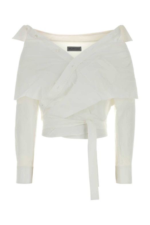 White poplin shirt BALENCIAGA (872123TRM28)