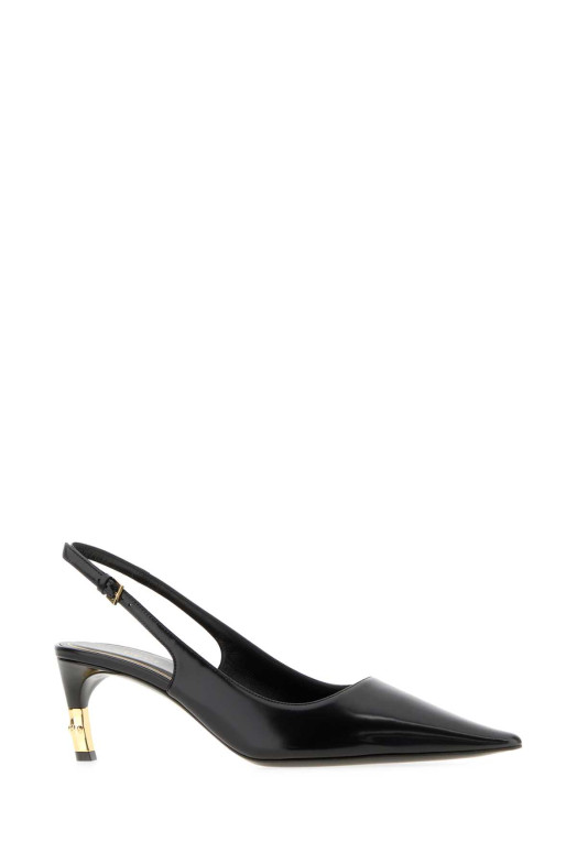 Black leather Castello pumps Black GUCCI (875395AAE5J)