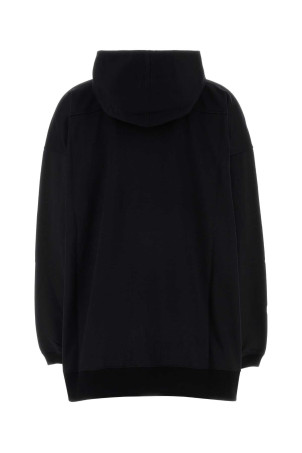 Black cotton blend oversize sweatshirt Black GUCCI (875768XJH1O)