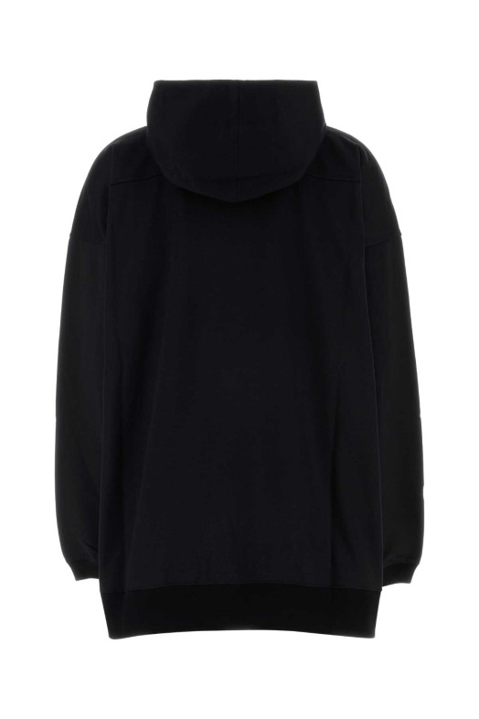 Black cotton blend oversize sweatshirt Black GUCCI (875768XJH1O)