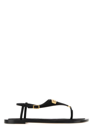 Black suede Riva thong sandals BALENCIAGA (876660WBFE)