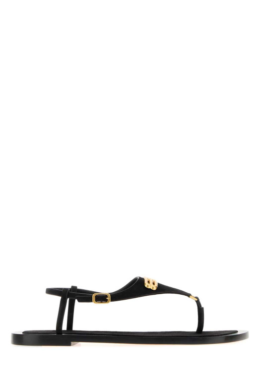 Black suede Riva thong sandals BALENCIAGA (876660WBFE)
