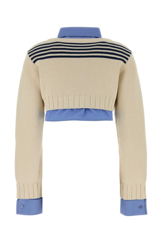 ivory cotton sweater BALENCIAGA (876833T3464)