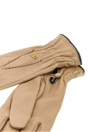 Skin pink leather gloves VALENTINO GARAVANI (9W2GDA57CZV)