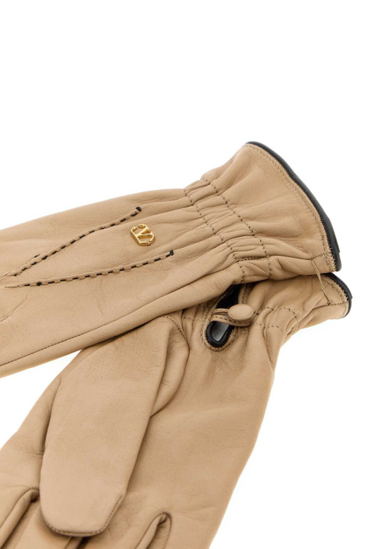 Skin pink leather gloves VALENTINO GARAVANI (9W2GDA57CZV)
